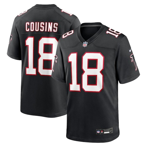 Atlanta Falcons 18 Kirk Cousins Limited Jersey Black Packers SportsWear